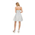Big Girls Silver Glitter Metallic Double Strap Flower Girl Dress 8-14 - SophiasStyle.com